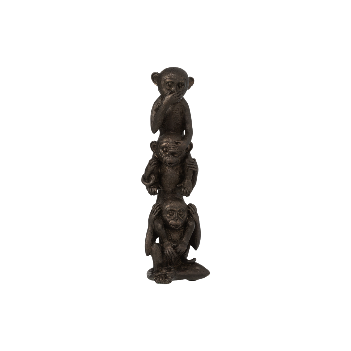 MONKEY ON EACH OTHER IN RESIN