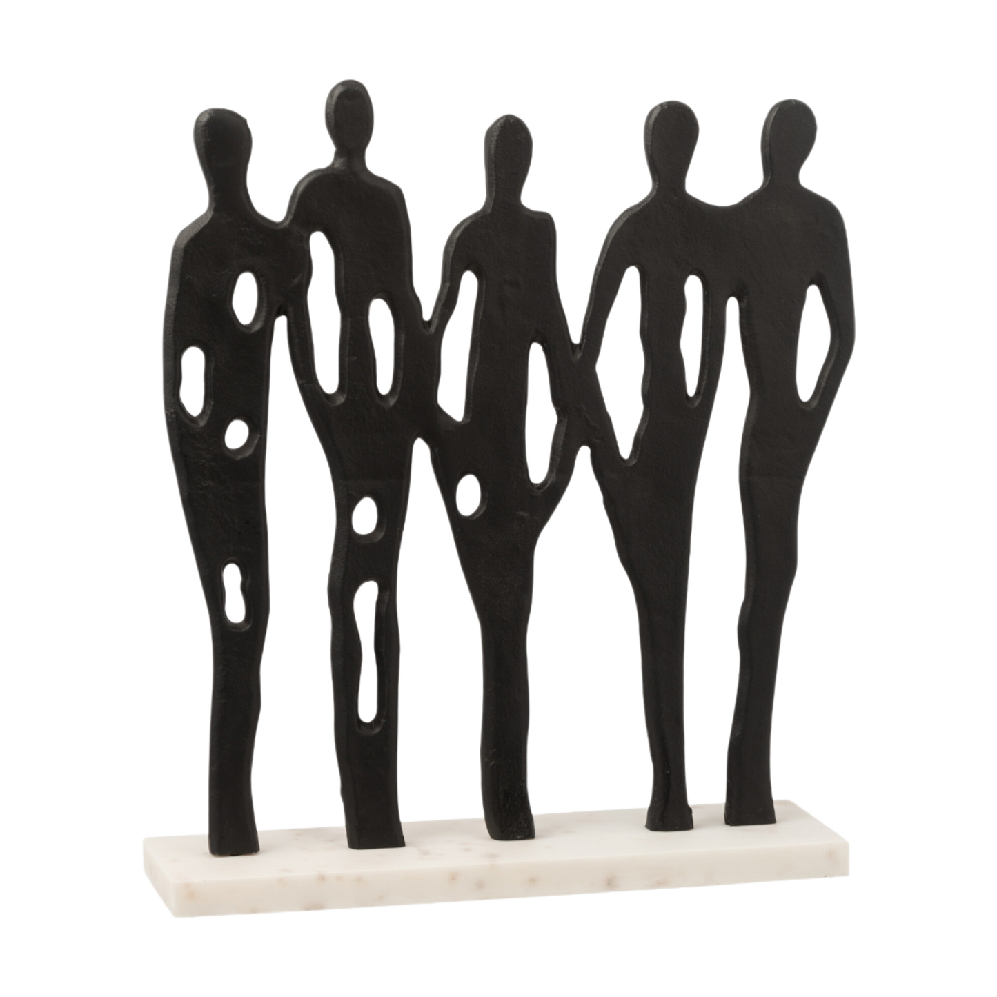 CHARACTER IN A ROW + ALUMINUM/MARBLE STAND