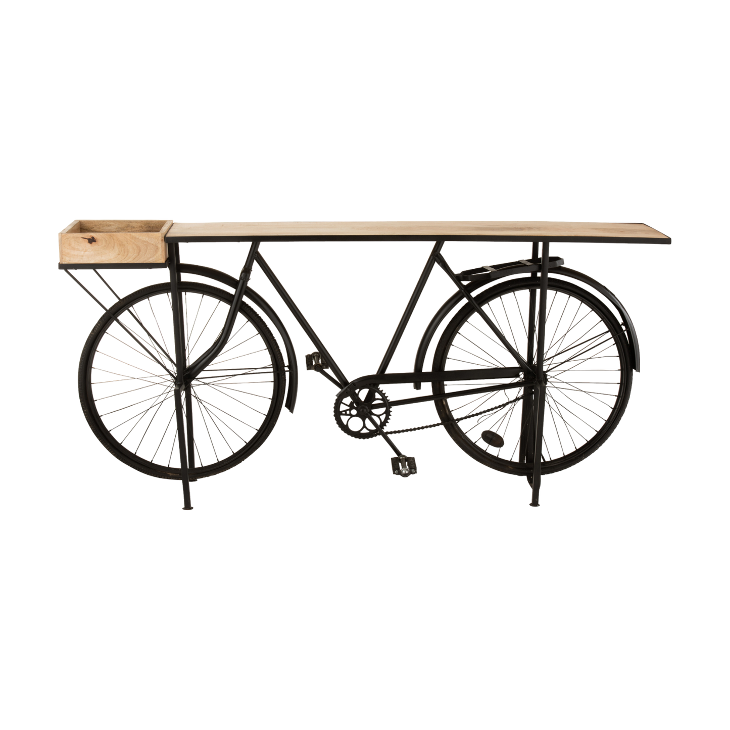 METAL/WOOD BICYCLE CONSOLE