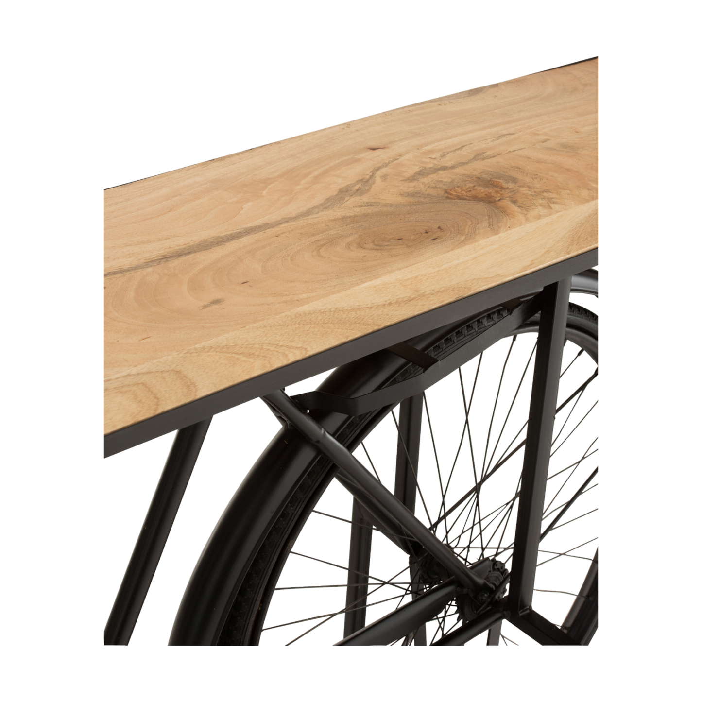 METAL/WOOD BICYCLE CONSOLE