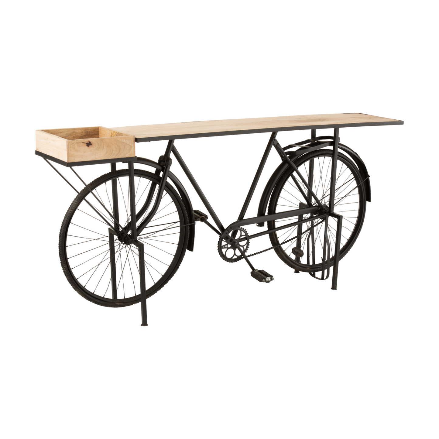 METAL/WOOD BICYCLE CONSOLE