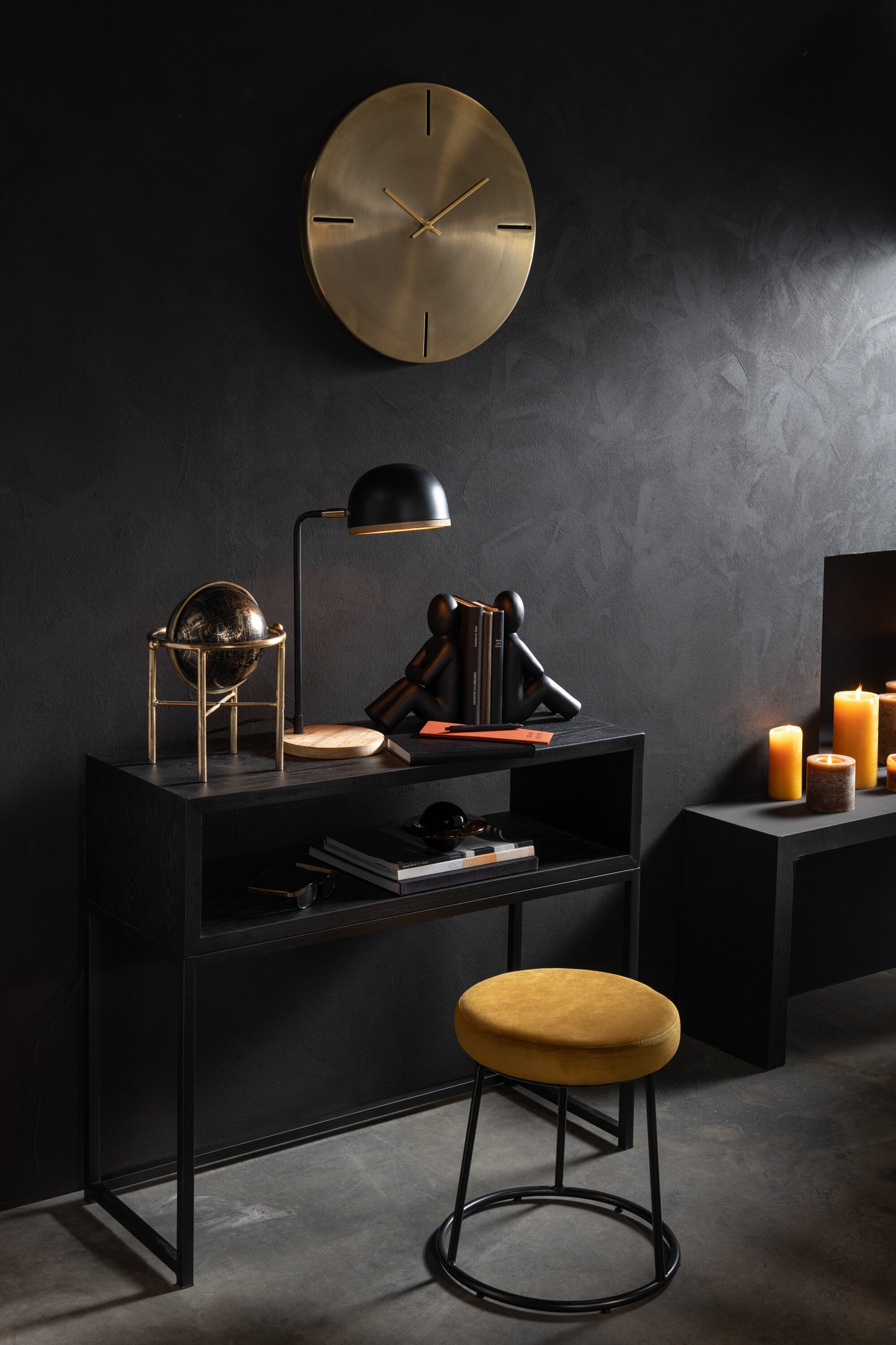 EVY BUREAULAMP METAAL/HOUT