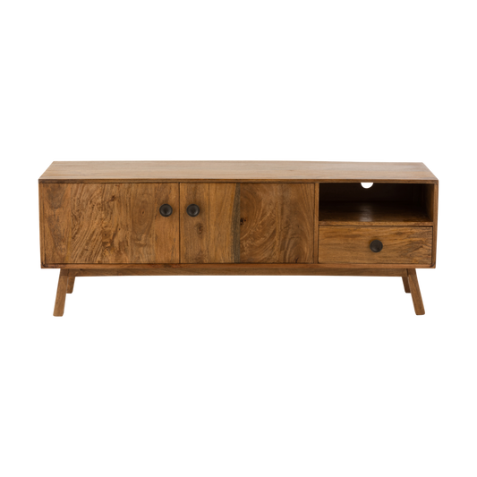 LORA TV CABINET 2 DOORS + 1 WOODEN DRAWER