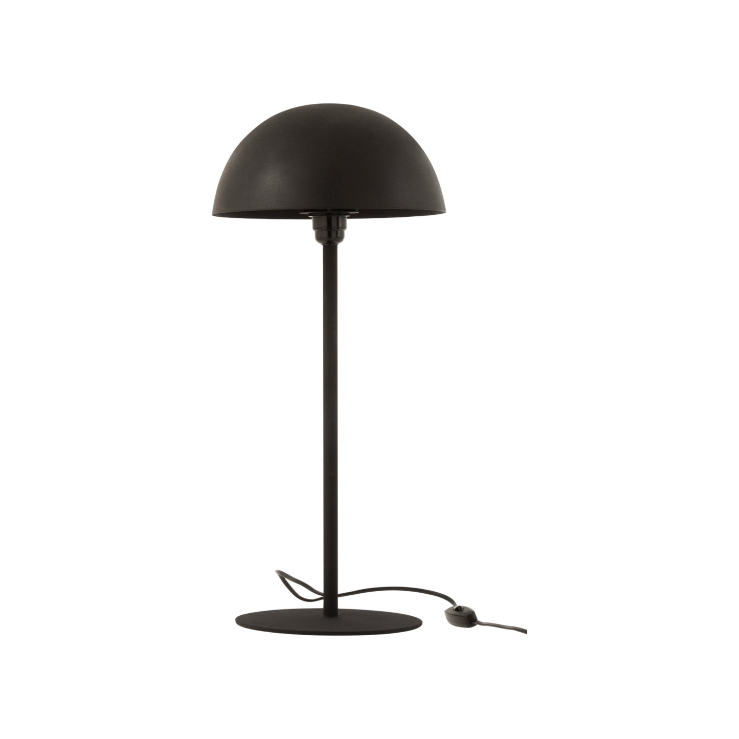 MATTE ZWARTE METALEN PADDESTOEL LAMP