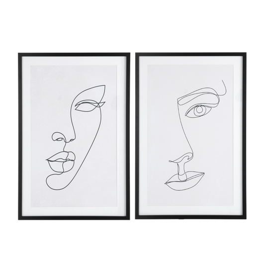 Tableaux visage abstrait