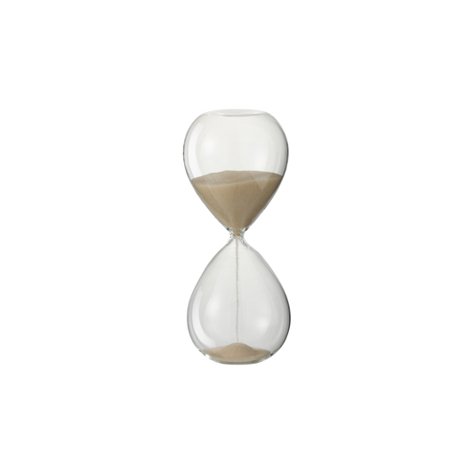 BEIGE KLEINE DECORATIEVE ZANDLOPER