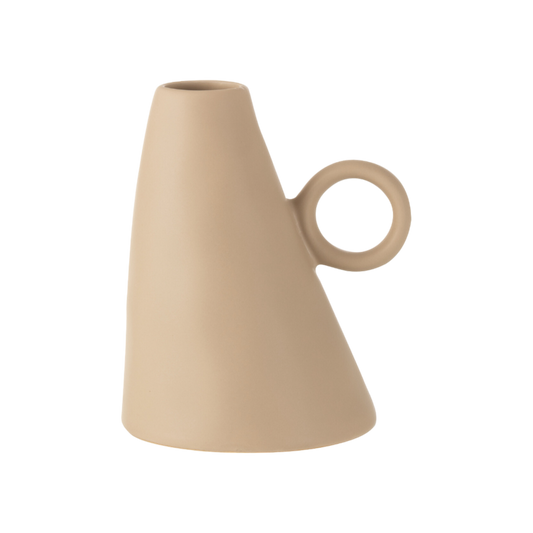 BEIGE HELLENDE VAAS
