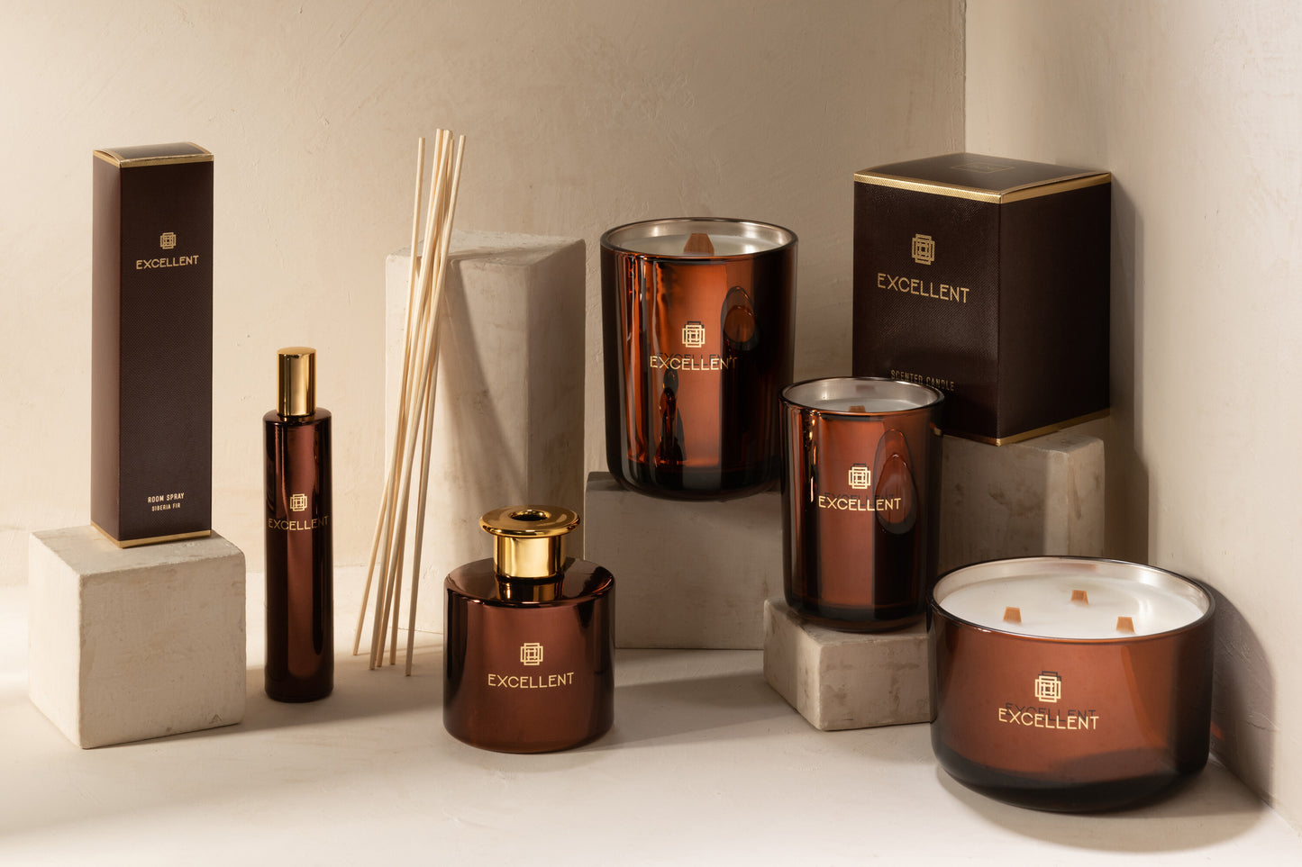 Parfum d'intérieur "Excellent" Siberia Fir Brun