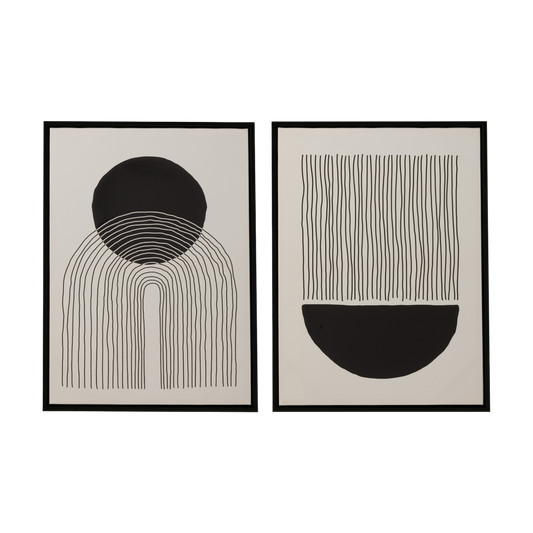 Tableaux abstraits effet 3D