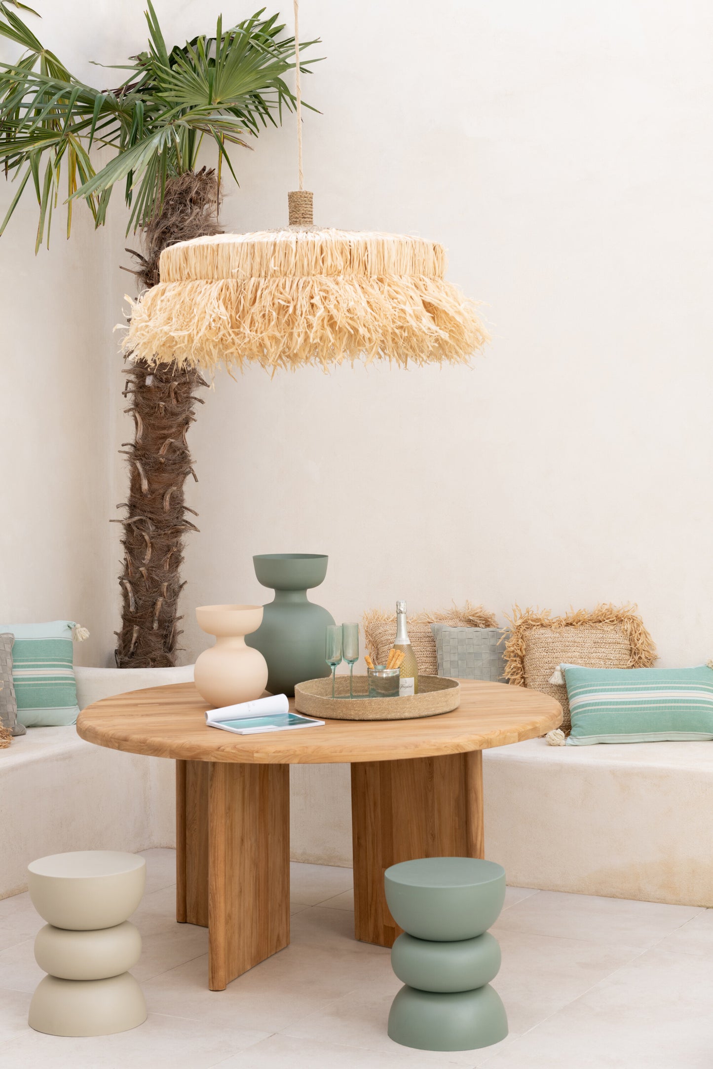 Table Gigogne ivoire