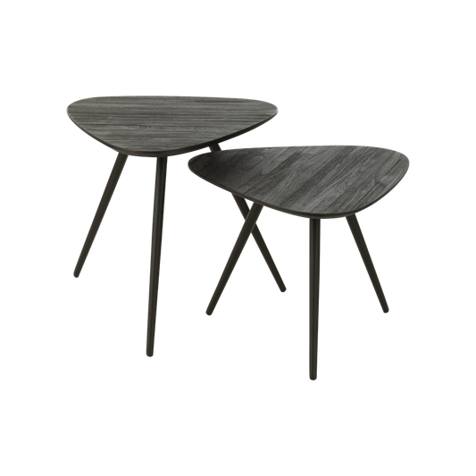 Ensemble de 2 tables triangulaires