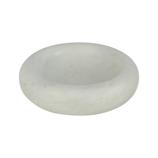 Bol rond marbre blanc