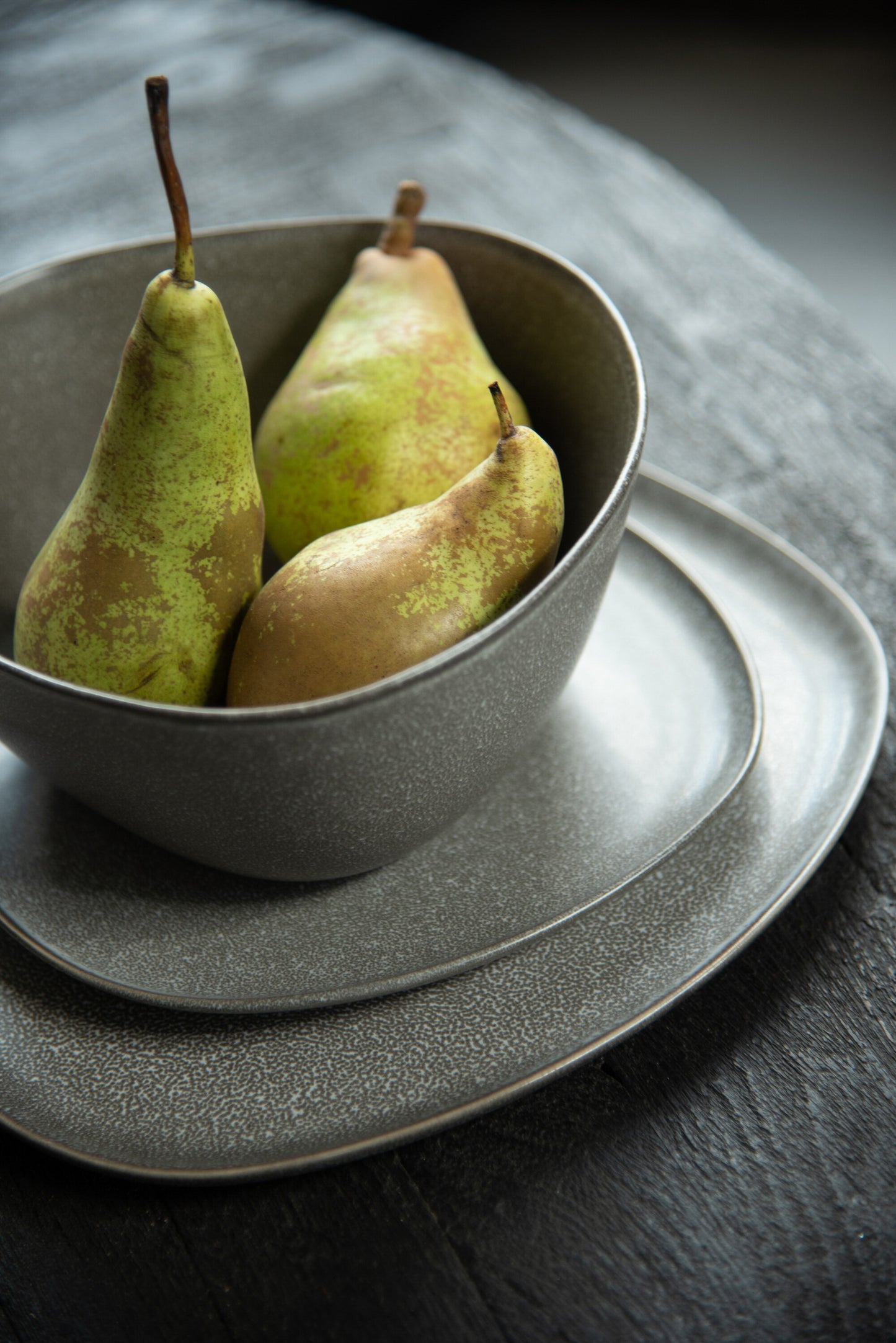 Assiette Louise Marron Medium
