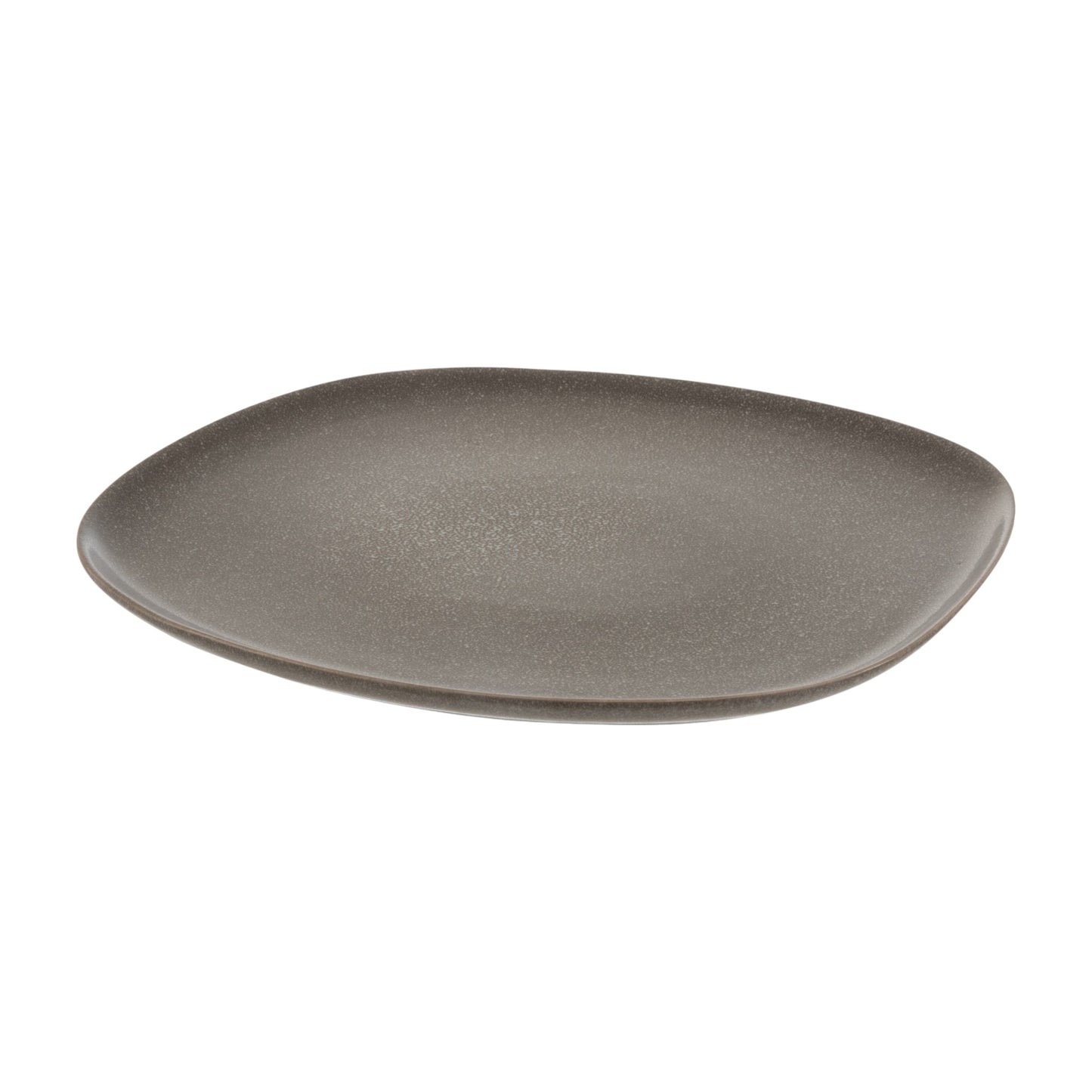 Assiette Louise Marron Large