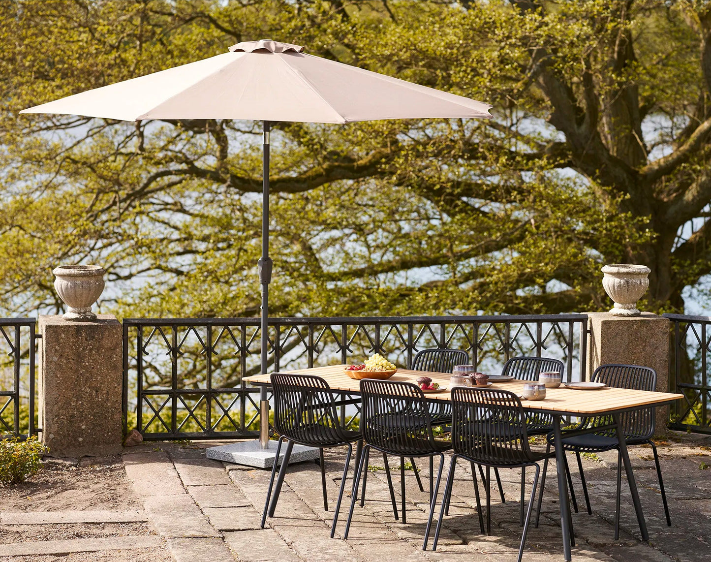 Parasol inclinable Houston Taupe