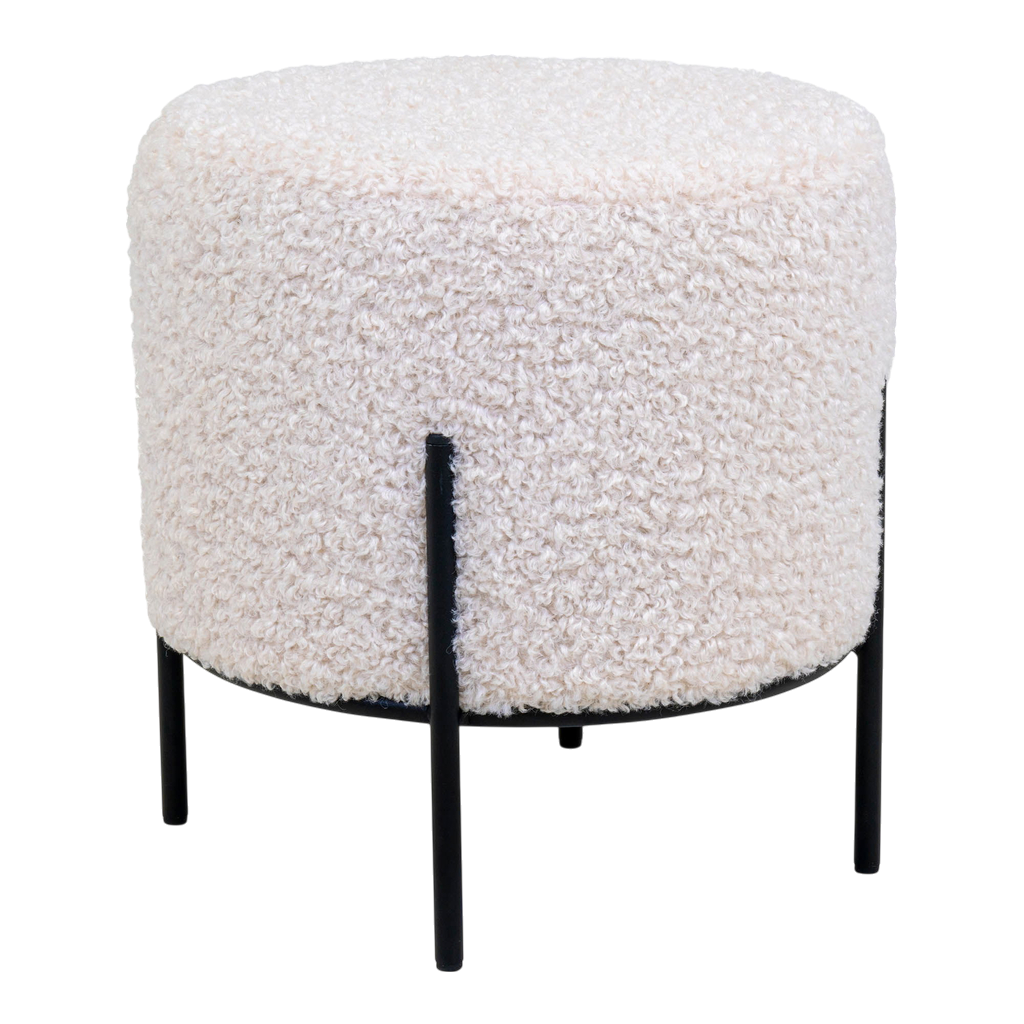 Pouf blanc Alford