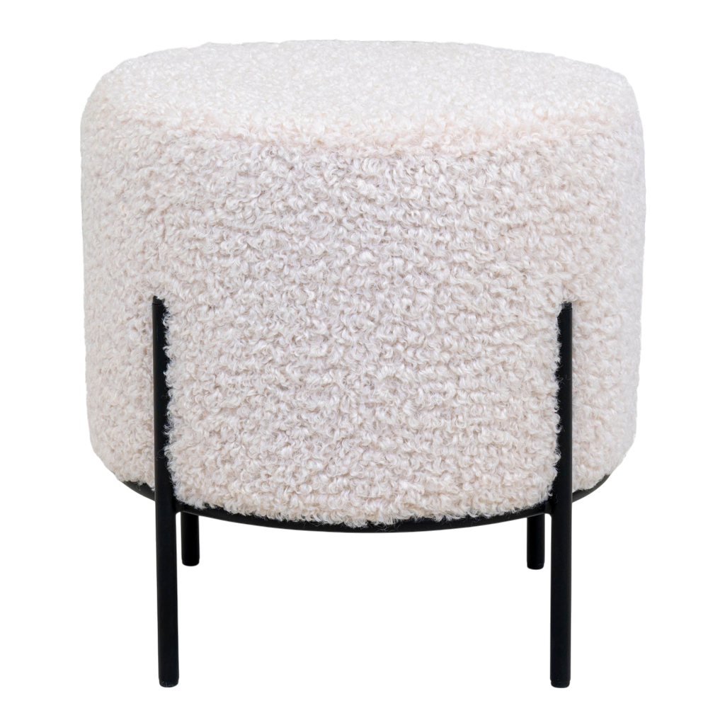 Pouf blanc Alford