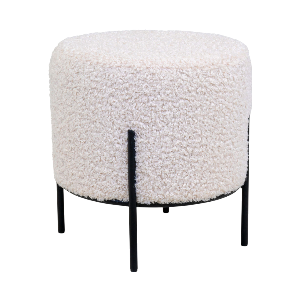 Pouf blanc Alford
