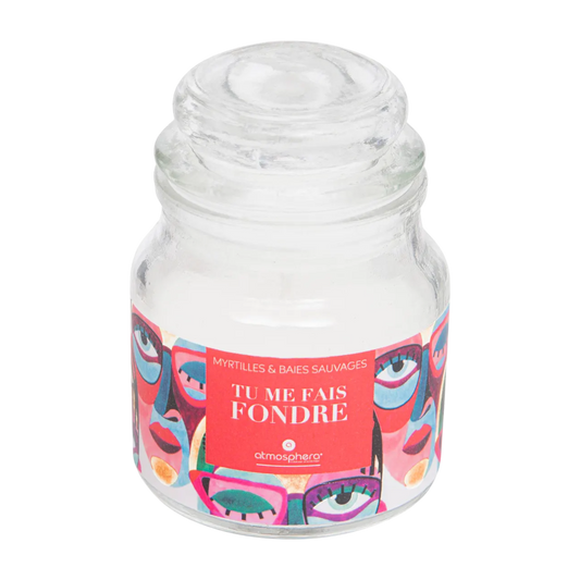 Bougie parfumée "Jomy" myrtilles et baies sauvages