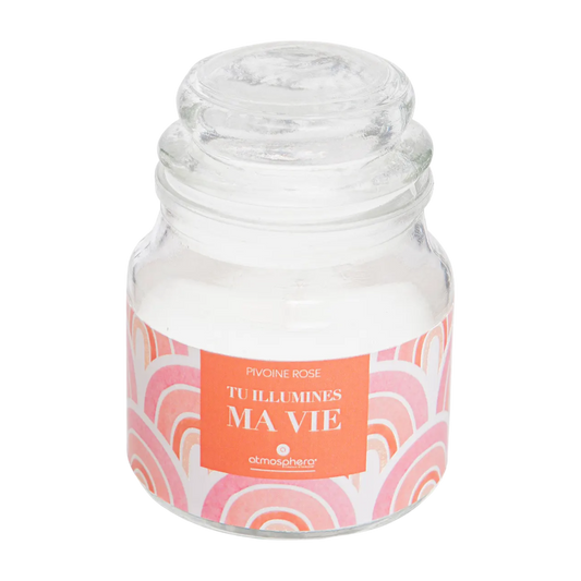 Bougie parfumée "Jomy" rose pivoine