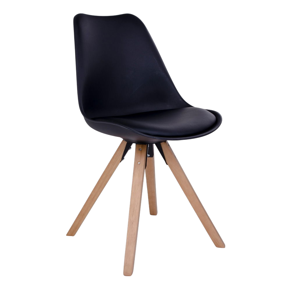 Chaise de salle à manger Bergen (ensemble de 2) noir