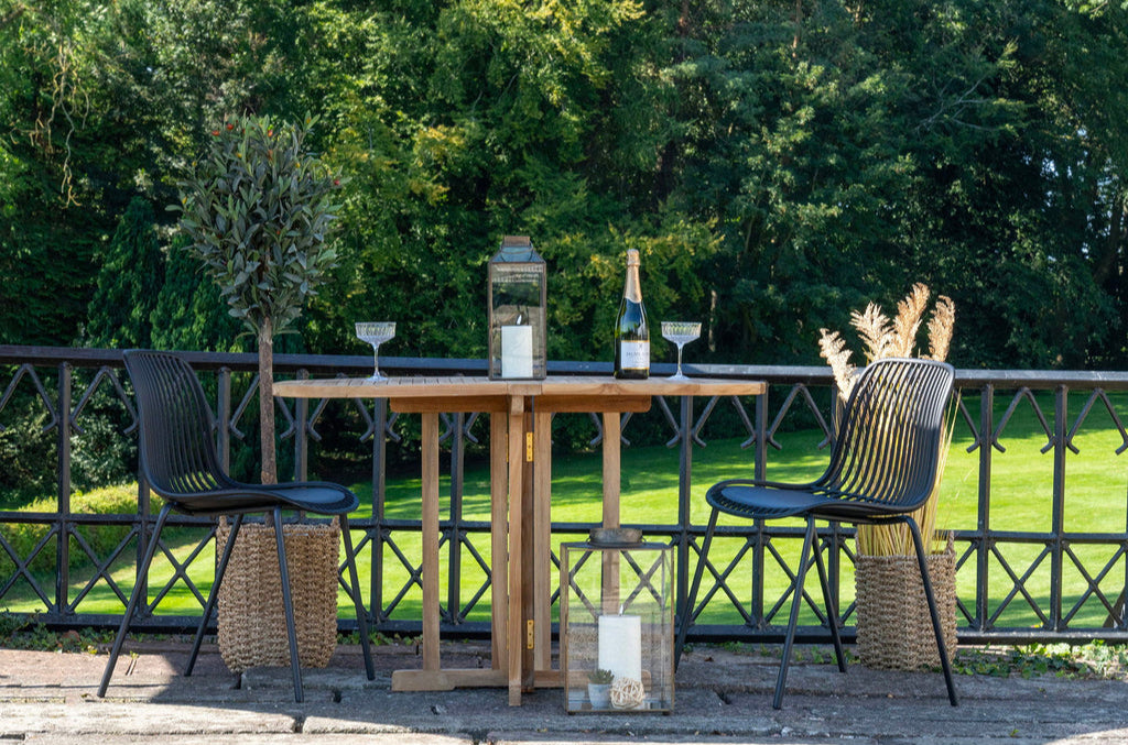 Chaise de jardin Branson (ensemble de 4 chaises) Noir