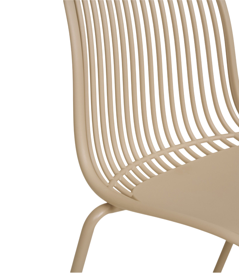 Chaise de jardin Branson (ensemble de 4) Sable