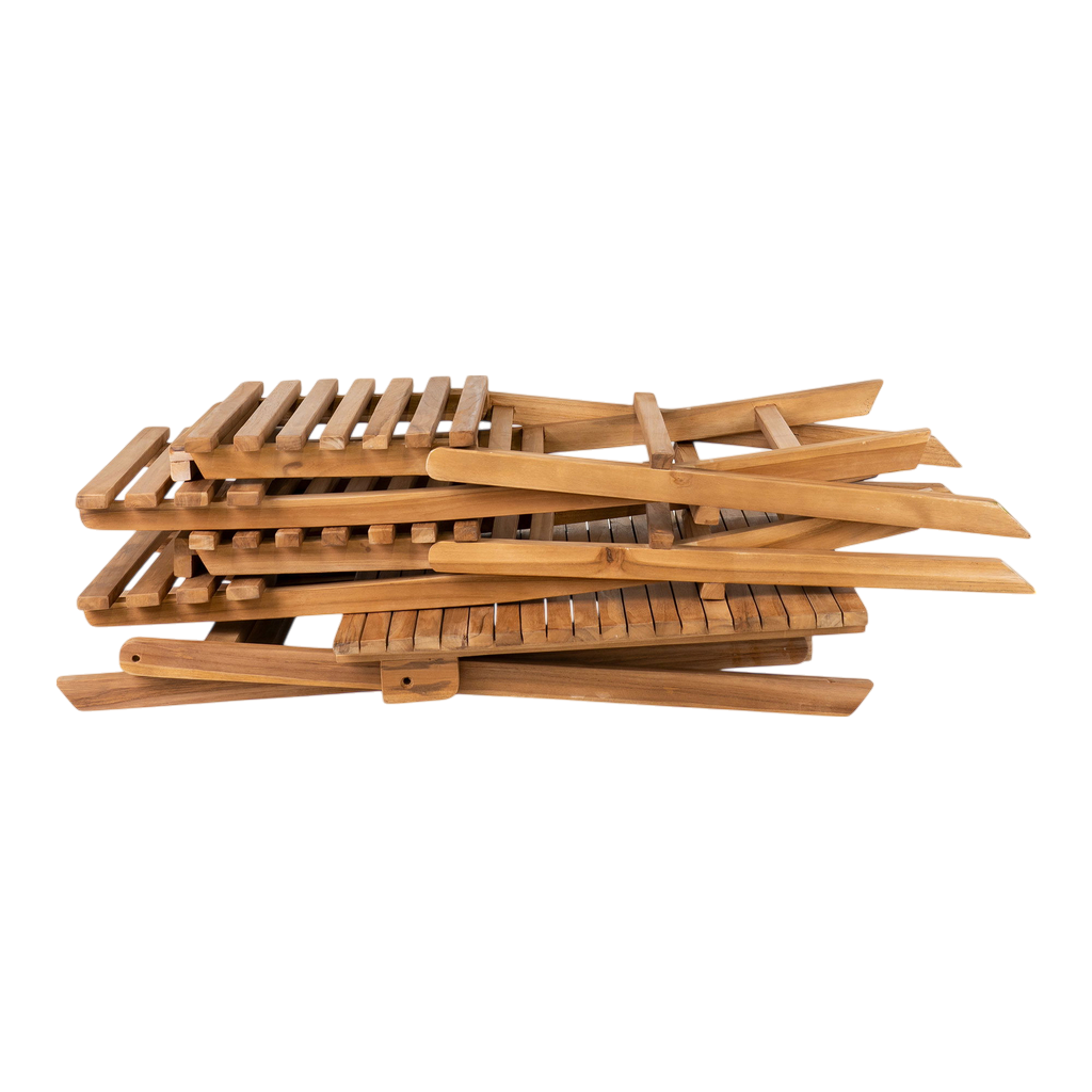 Table et chaise pliable pour l'extérieur naturel