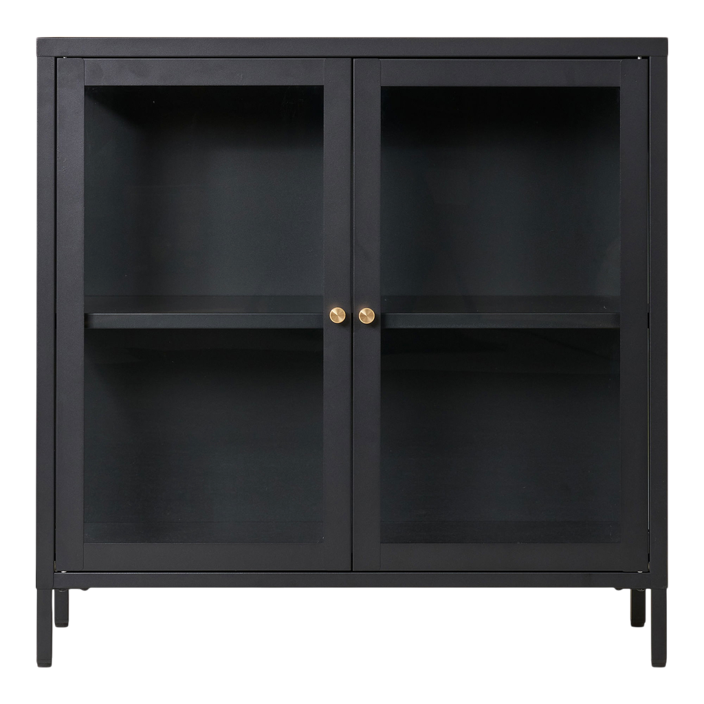 Meuble vitrine noir Dalby