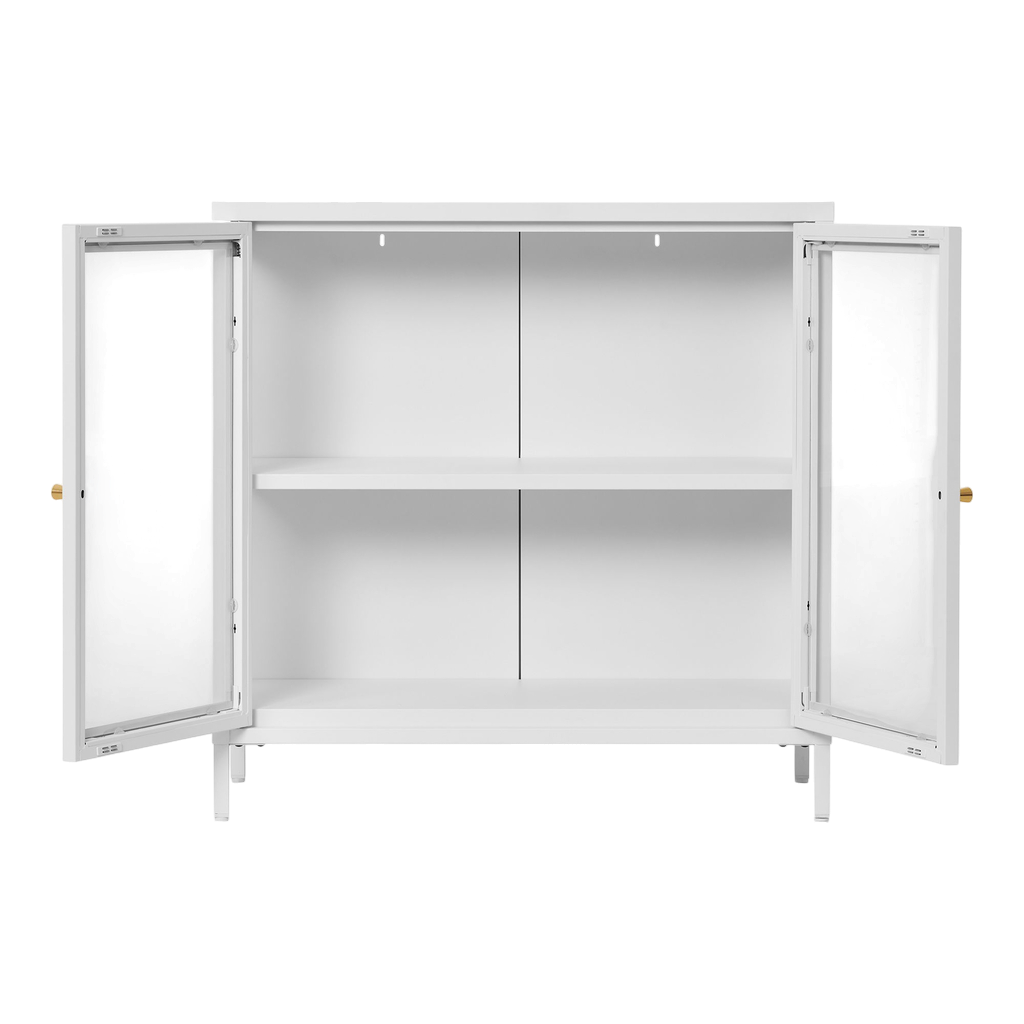 Meuble vitrine blanc Dalby