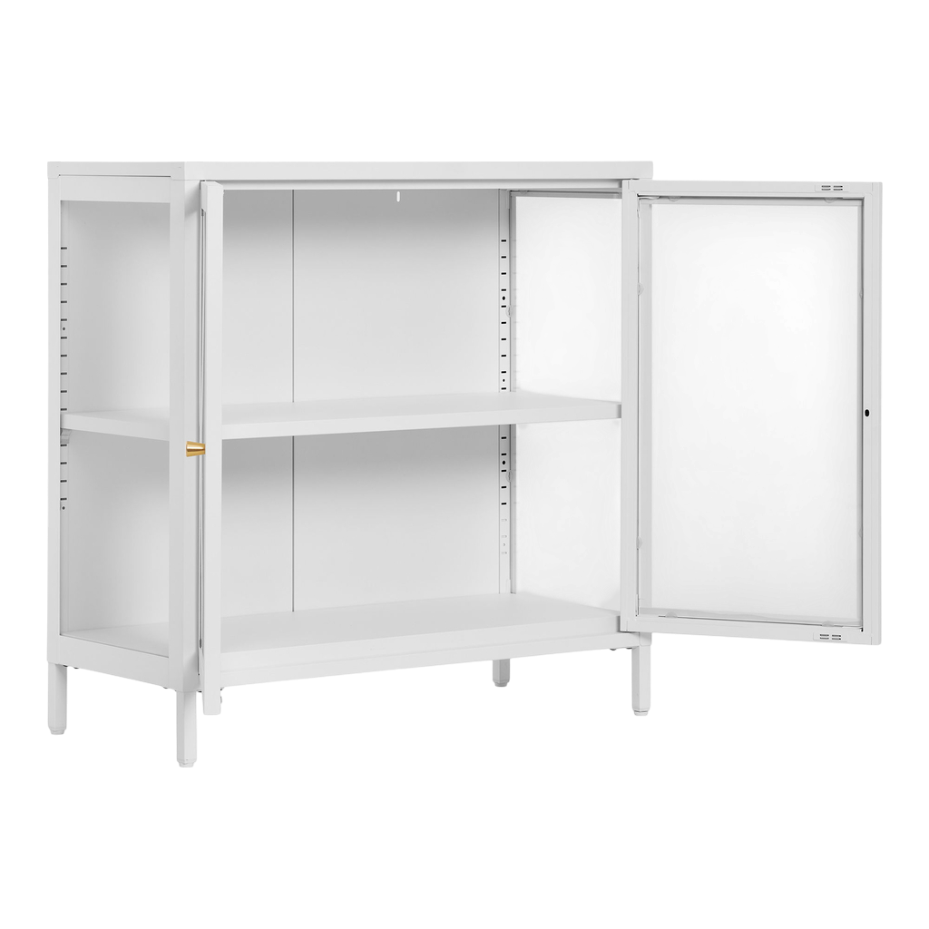 Meuble vitrine blanc Dalby