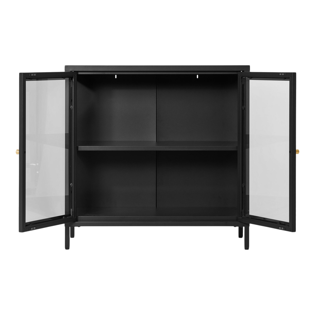Meuble vitrine noir Dalby