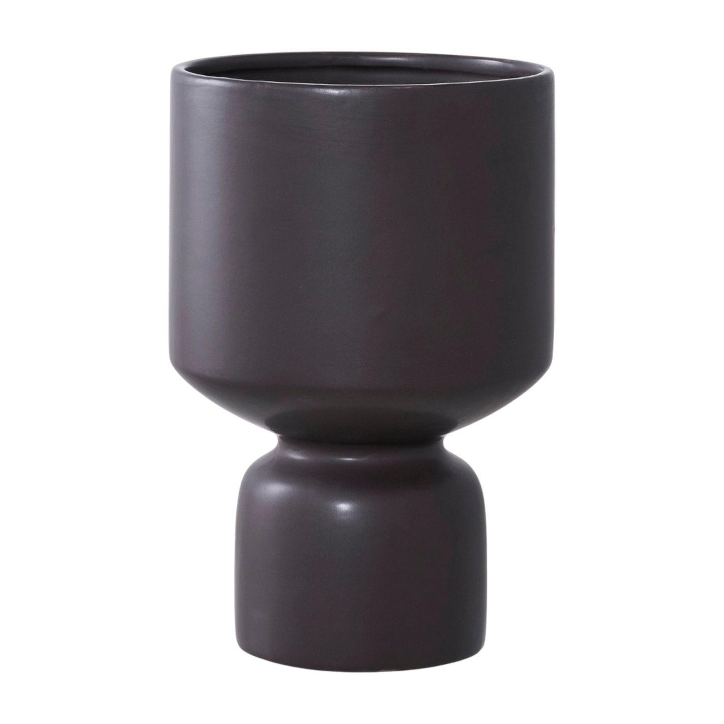 Pot de fleur noir