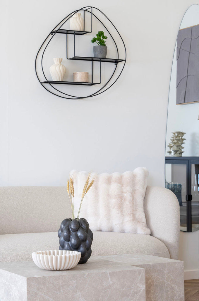 Coussin blanc Galena
