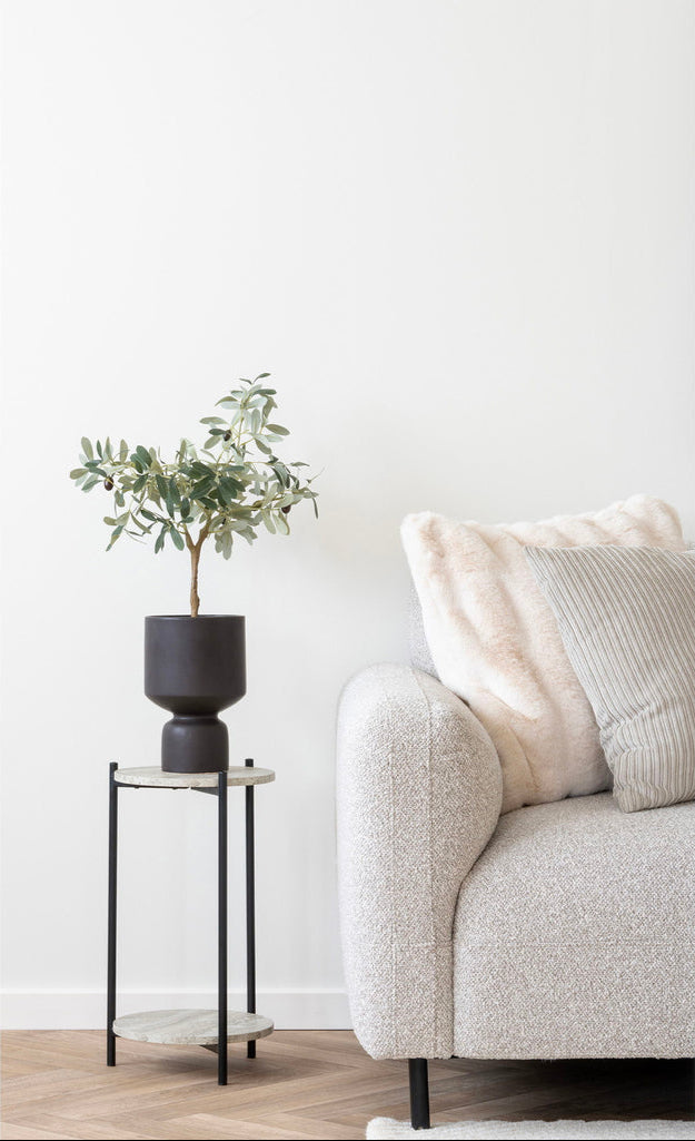 Coussin blanc Galena