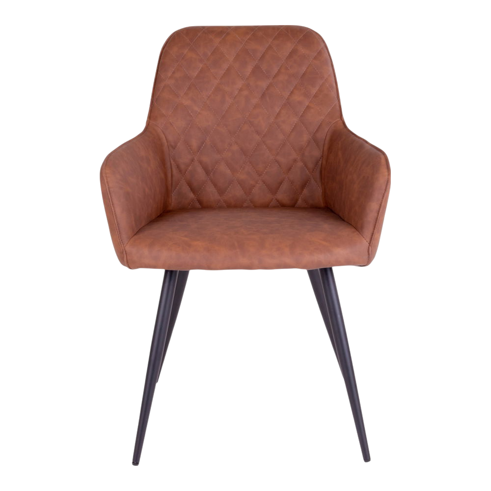 Chaise vintage de salle à manger Harbo (ensemble de 2) marron