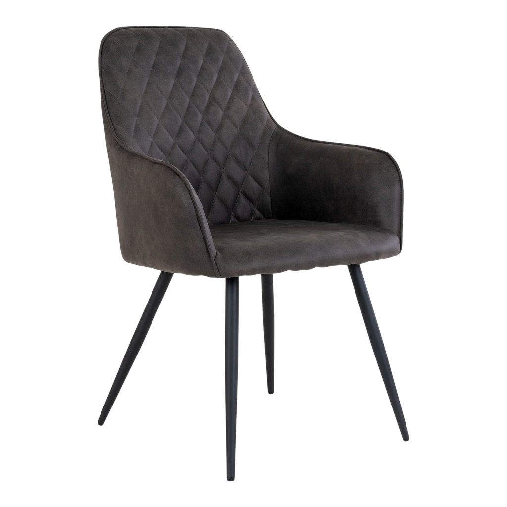 Chaise de salle à manger Harbo (ensemble de 2) gris foncé