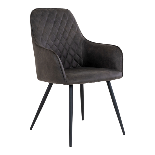 Chaise de salle à manger Harbo (ensemble de 2) gris foncé
