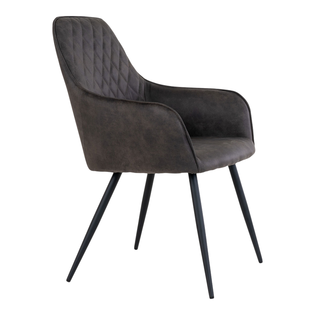 Chaise de salle à manger Harbo (ensemble de 2) gris foncé
