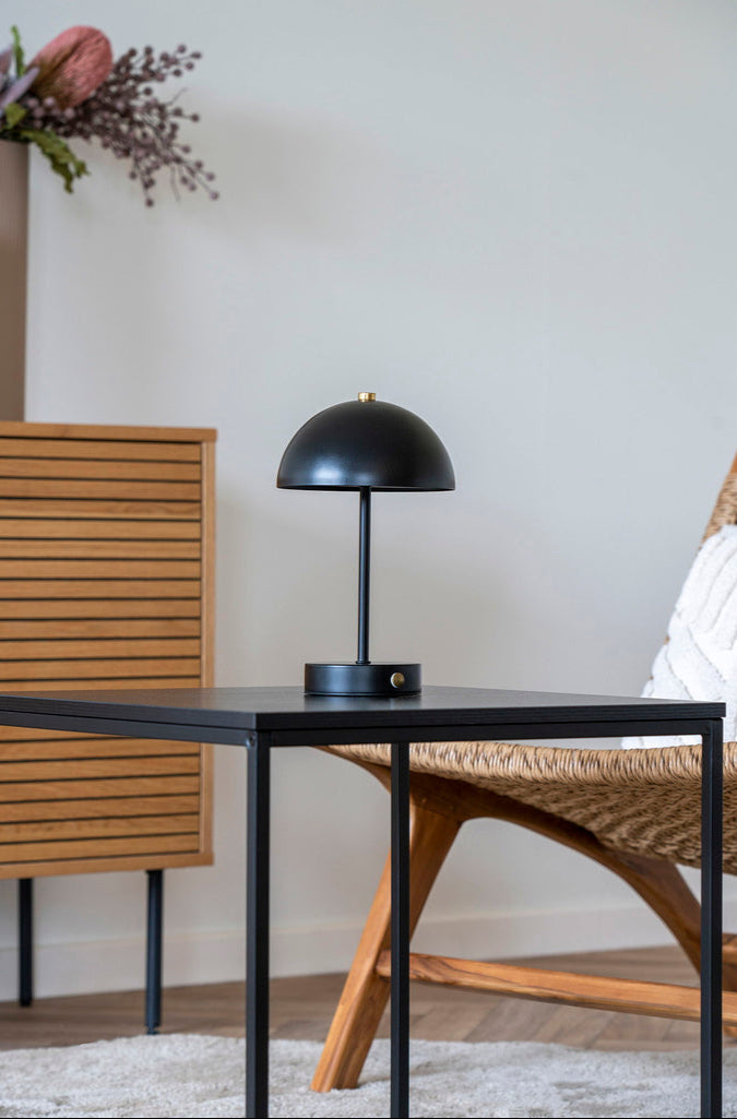 Lampe de table, LED rechargeable Holt Noir