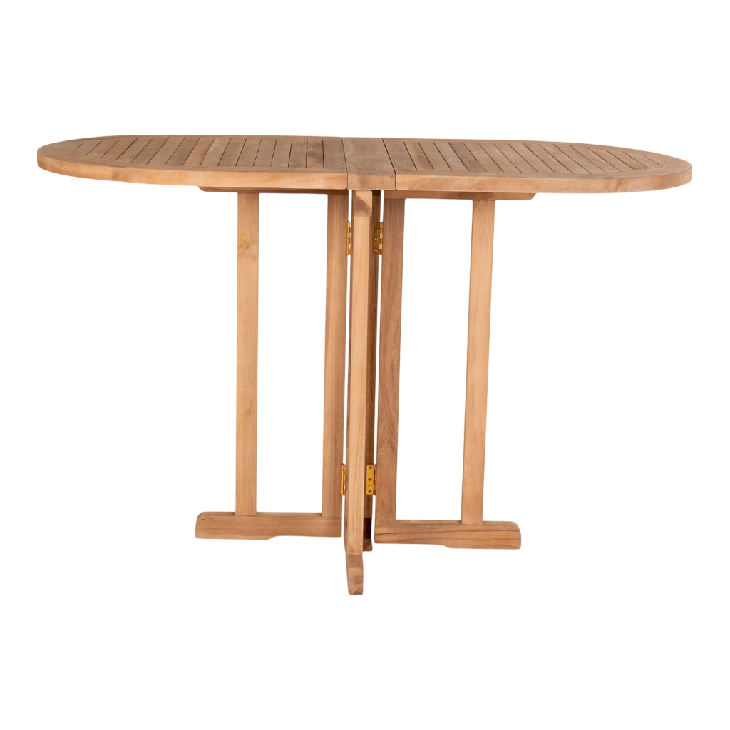 Table d'extérieur pliable Huelva naturel 120x60x75 cm