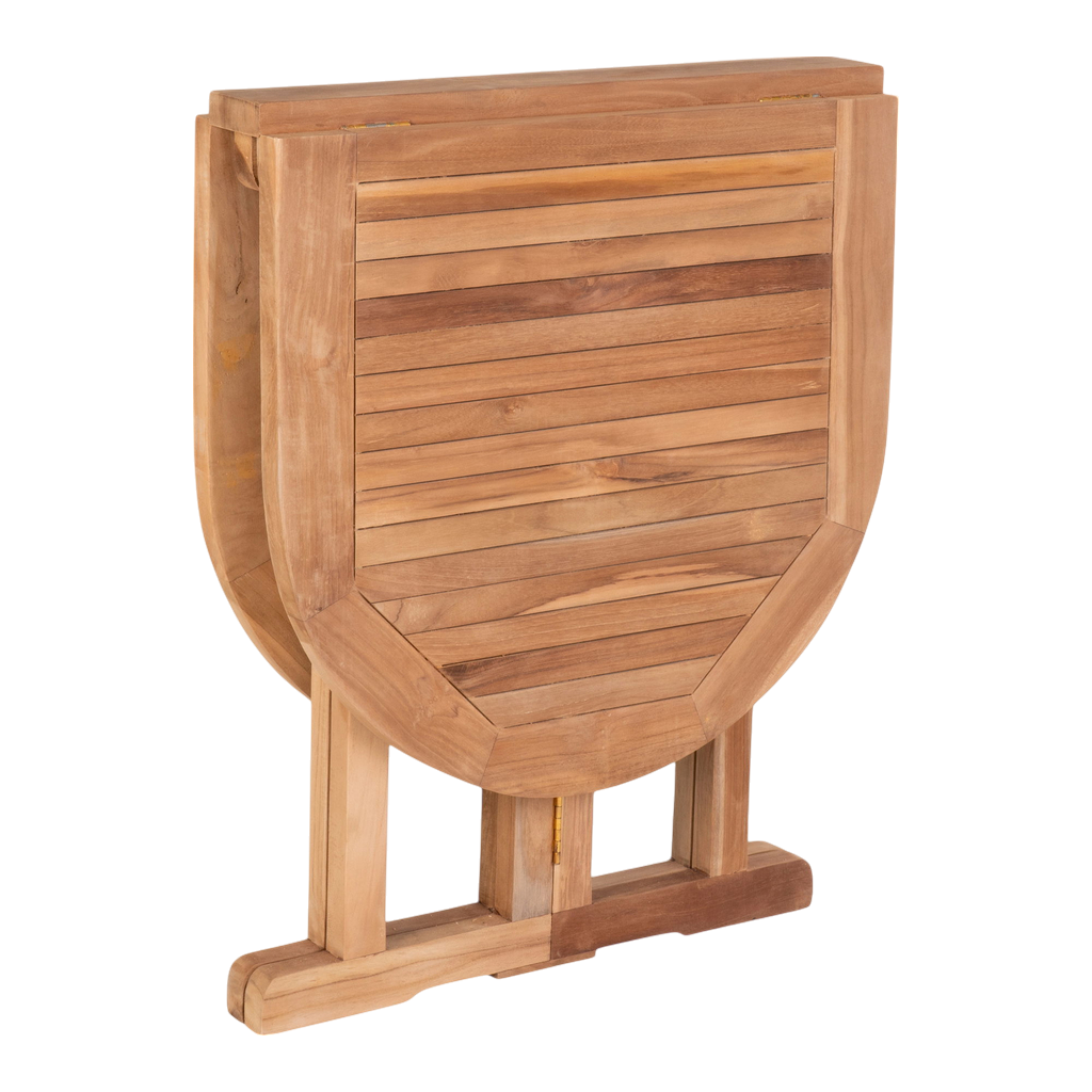 Table d'extérieur pliable Huelva naturel 120x60x75 cm