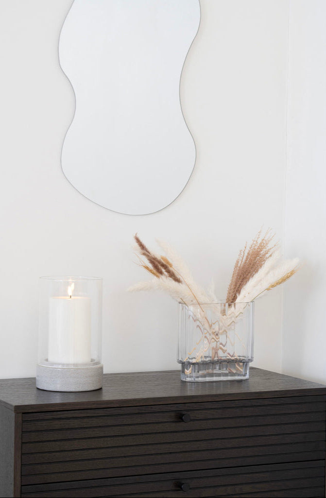 Porte bougies gris Hurricane