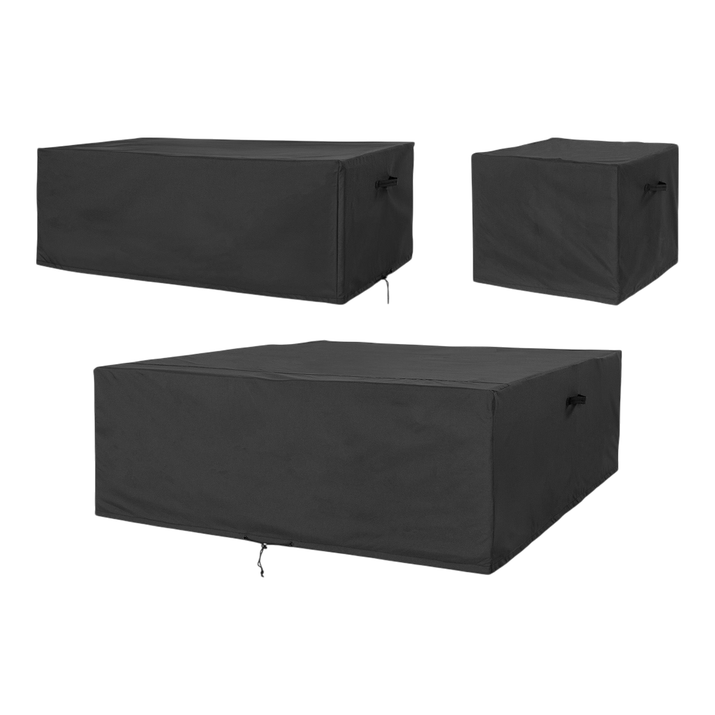 Housse de protection luxe pour ensemble modulable en polyester noir
