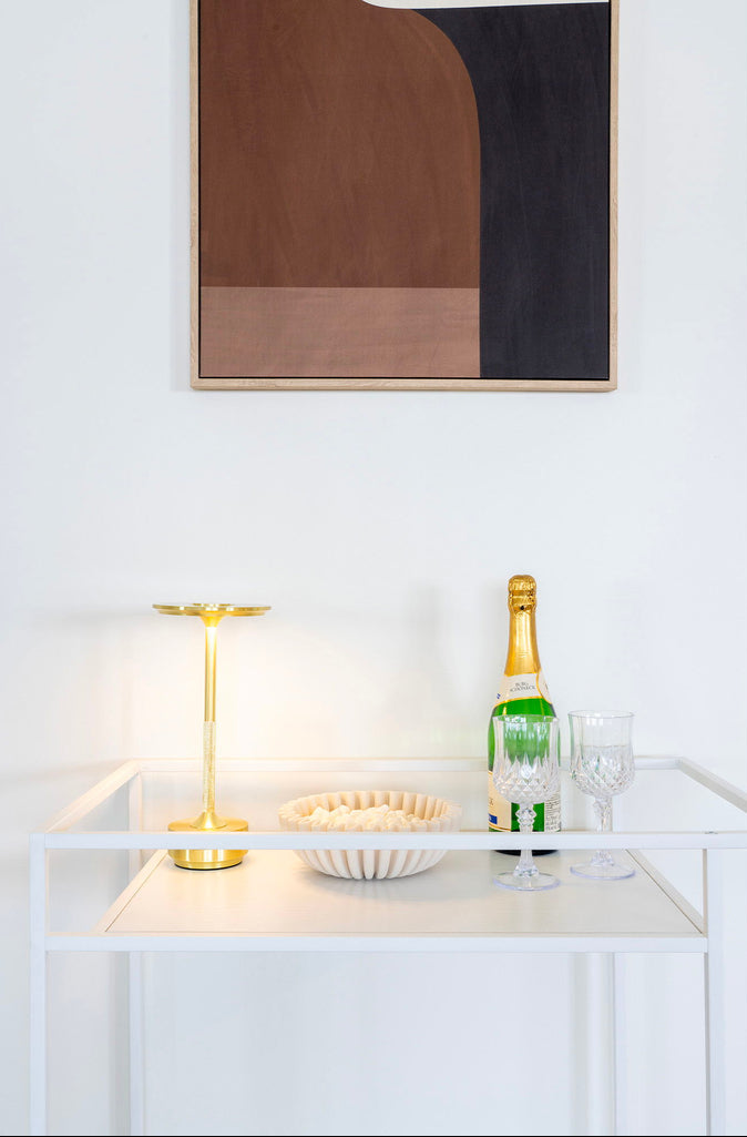 Lampe de table, LED rechargeable Lyneham Laiton