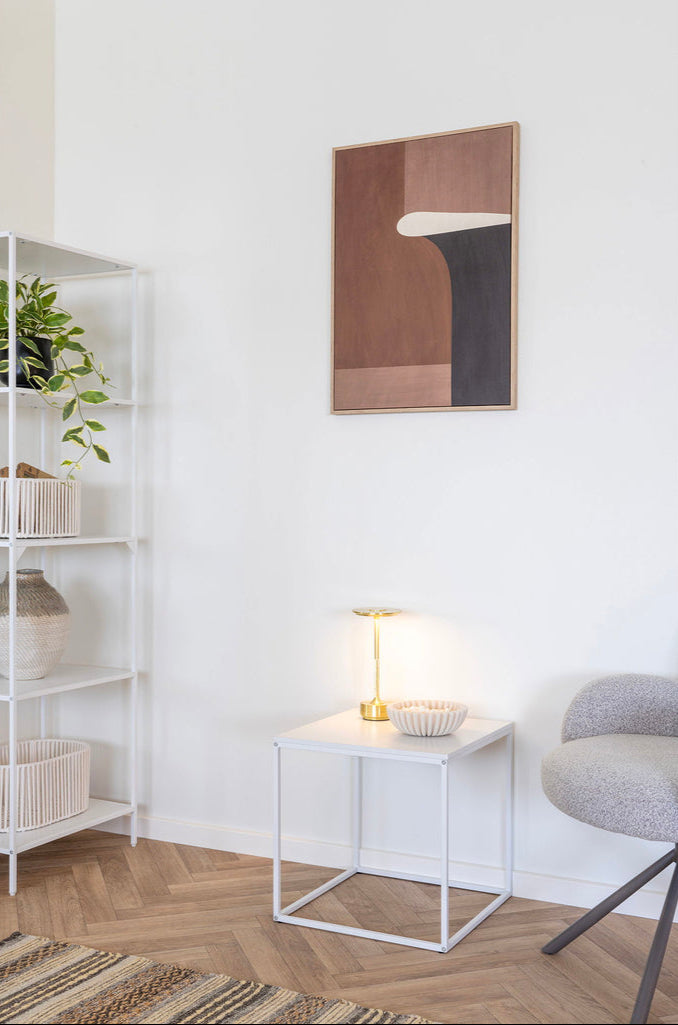 Lampe de table, LED rechargeable Lyneham Laiton