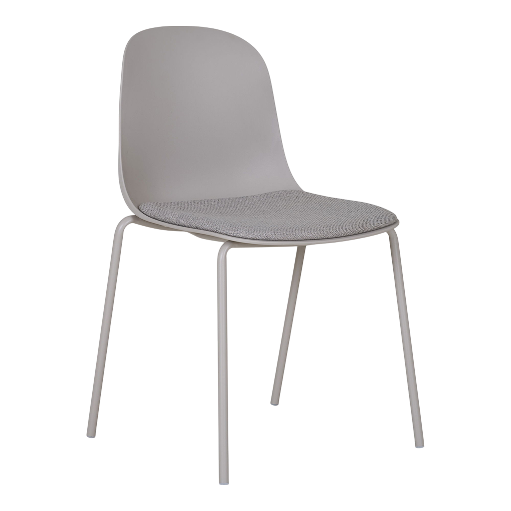 Chaise de salle à manger Madalena (ensemble de 2) Gris clair
