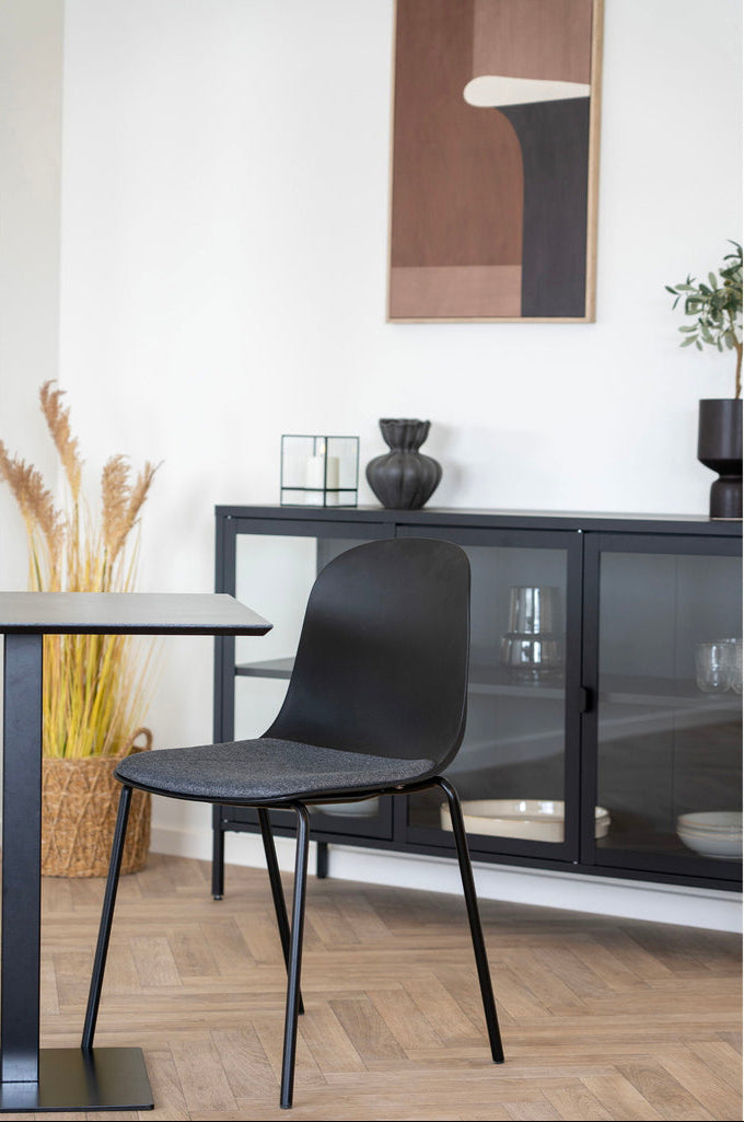 Chaise de salle à manger Madalena (ensemble de 2) noir