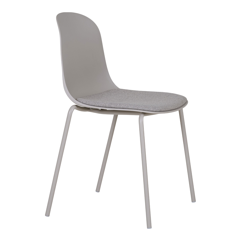 Chaise de salle à manger Madalena (ensemble de 2) Gris clair