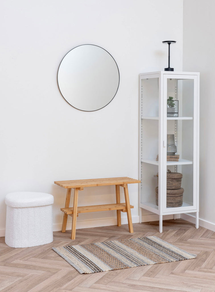 Pouf blanc Medford